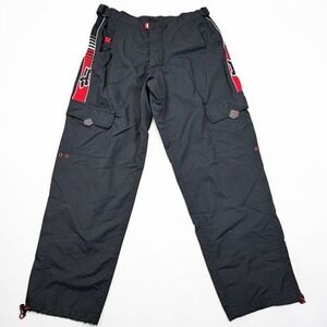 Fox Racing Motorcycle Cargo Pants Men 38 (Fits 36x32) Black Lined Heavy‎ Duty